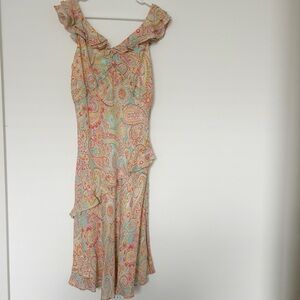 Tyler Boe 100% Silk Paisley Dress Size 10